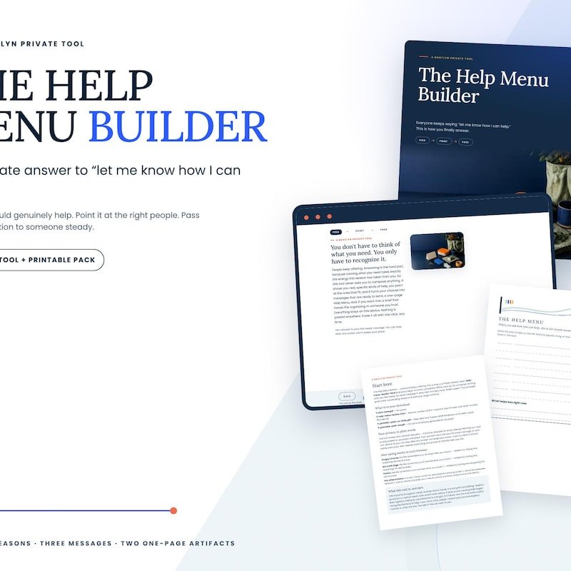 The Help Menu Builder product cover