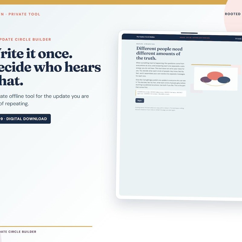 The Update Circle Builder product cover