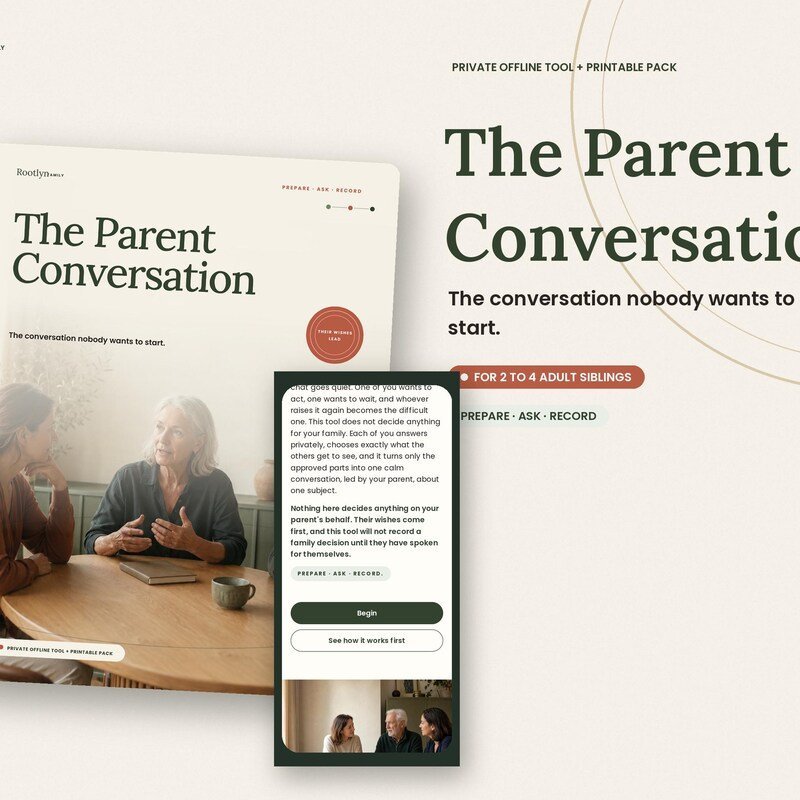Rootlyn The Parent Conversation product cover.
